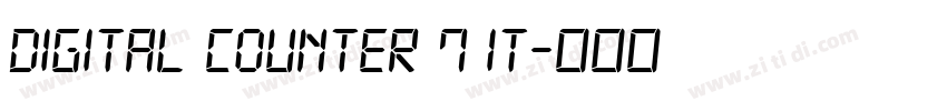 Digital Counter 7 It字体转换